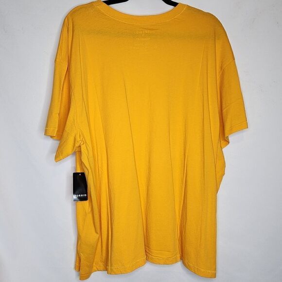4X 26W Torrid Yellow Pocket Tee Crew Neck Relaxed Fit Vintage Cotton Jersey shor - Picture 2 of 7